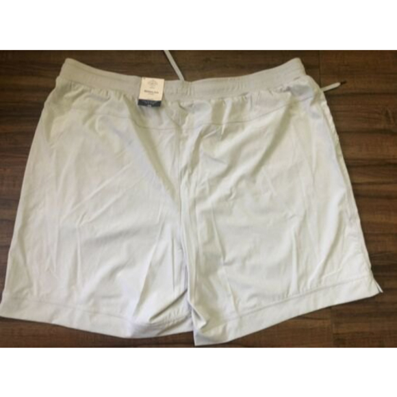 St John’s Bay Woman Stretch  Bermuda Shorts Khaki Plus Sz 3X Elastic Waist NWT - Picture 3 of 5